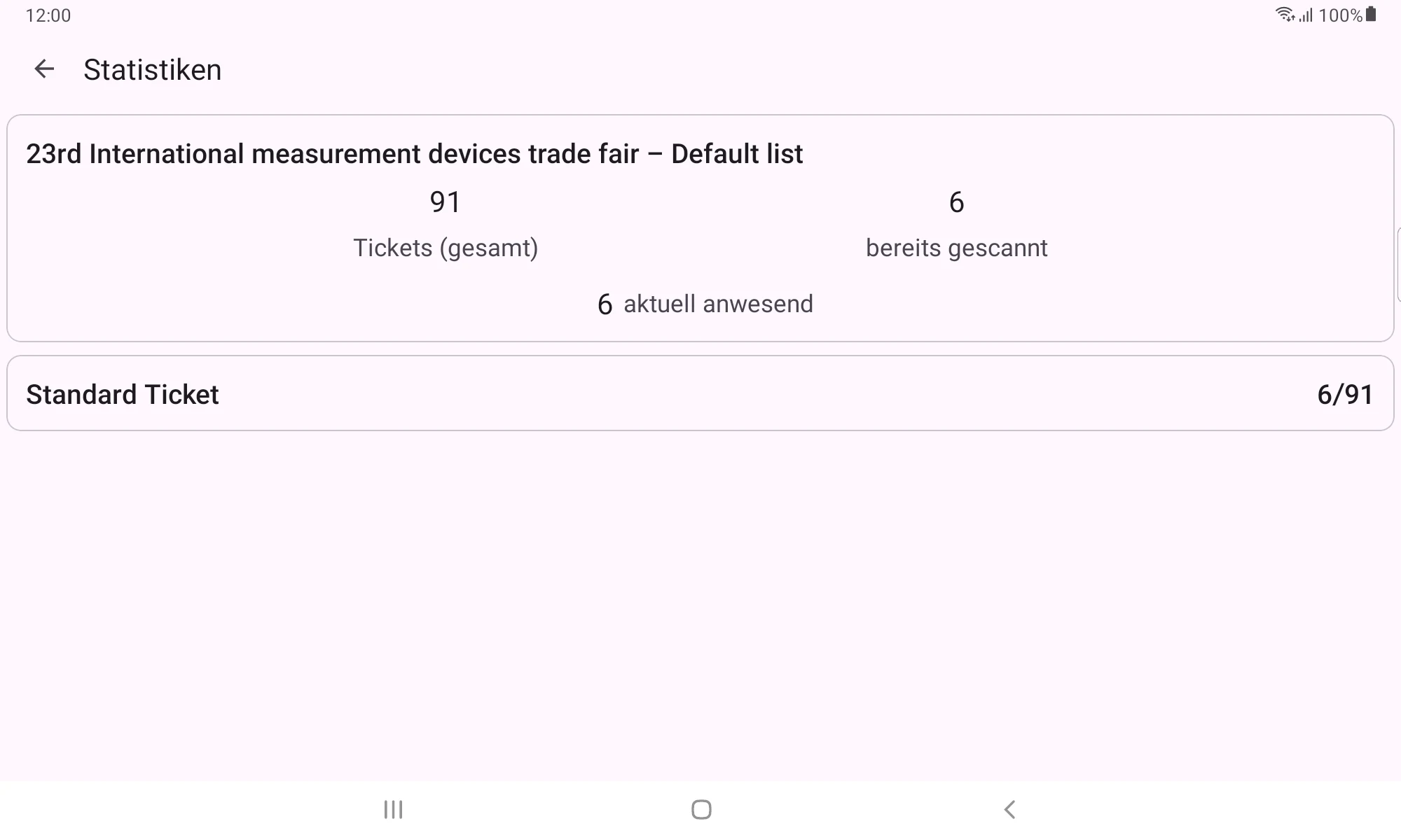 pretixSCAN – Ticket scanning screenshot