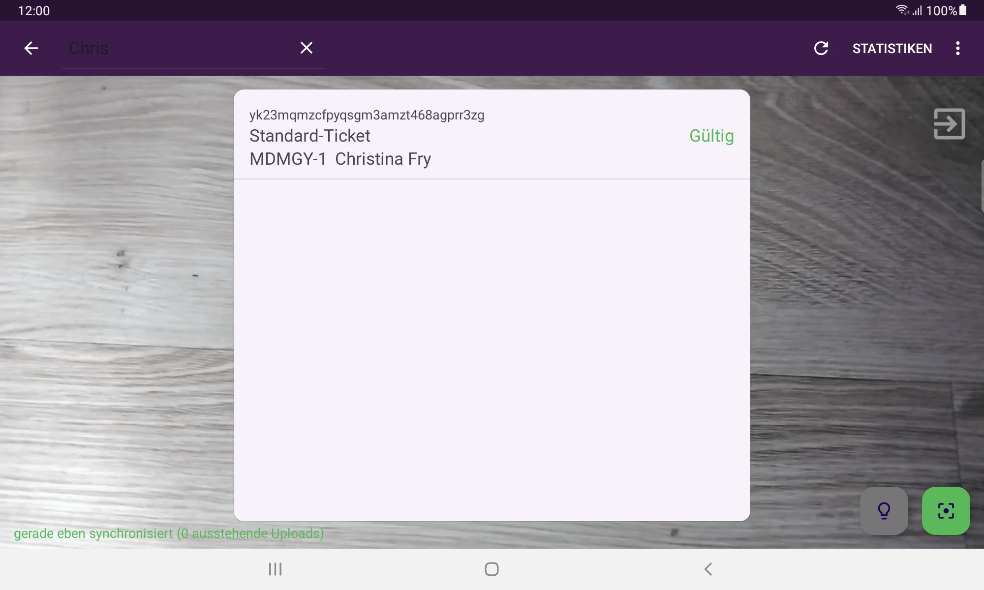 pretixSCAN – Ticket scanning screenshot